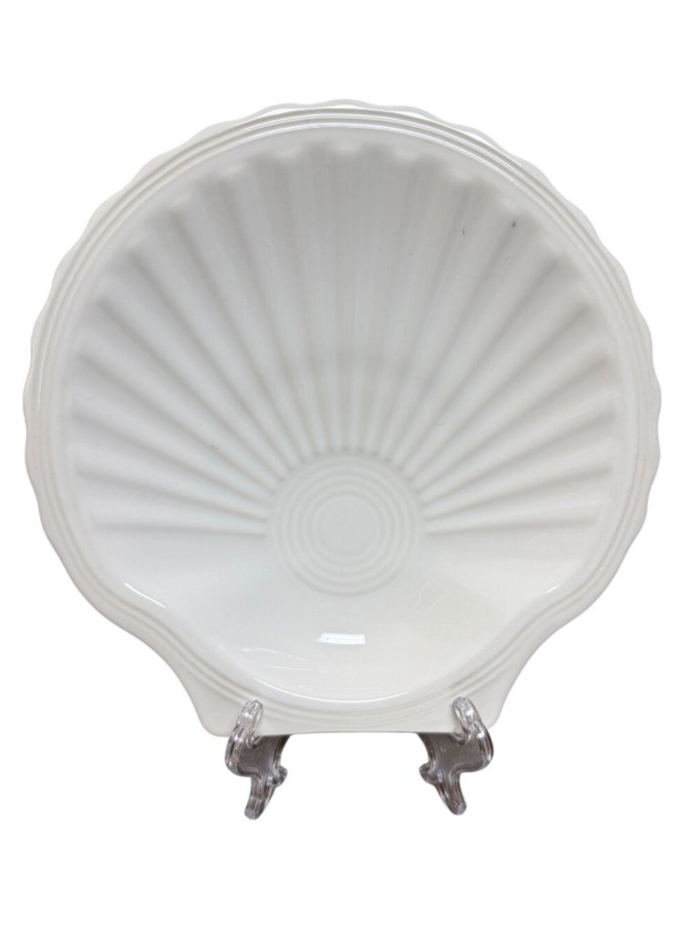 Fiestaware White Shell Plate By Fiesta Tableware Company Made In USA